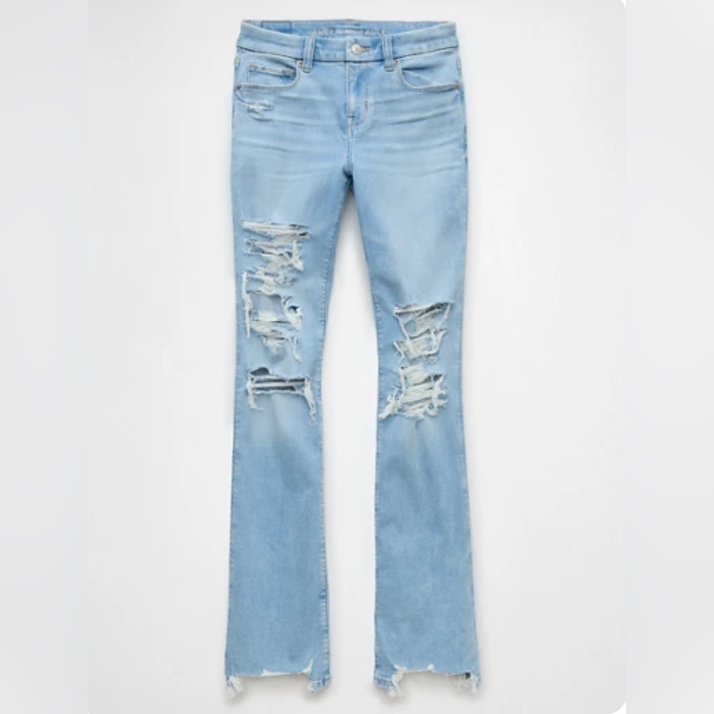 American Eagle Curvy 12S High Waisted Skinny Kick Jeans - Picture 7 of 7